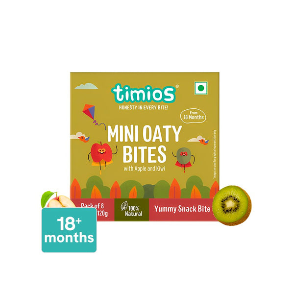 Timios Mini Oaty Bites - Apple & Kiwi